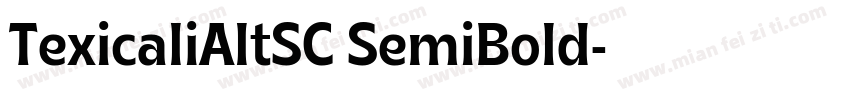 TexicaliAltSC SemiBold字体转换